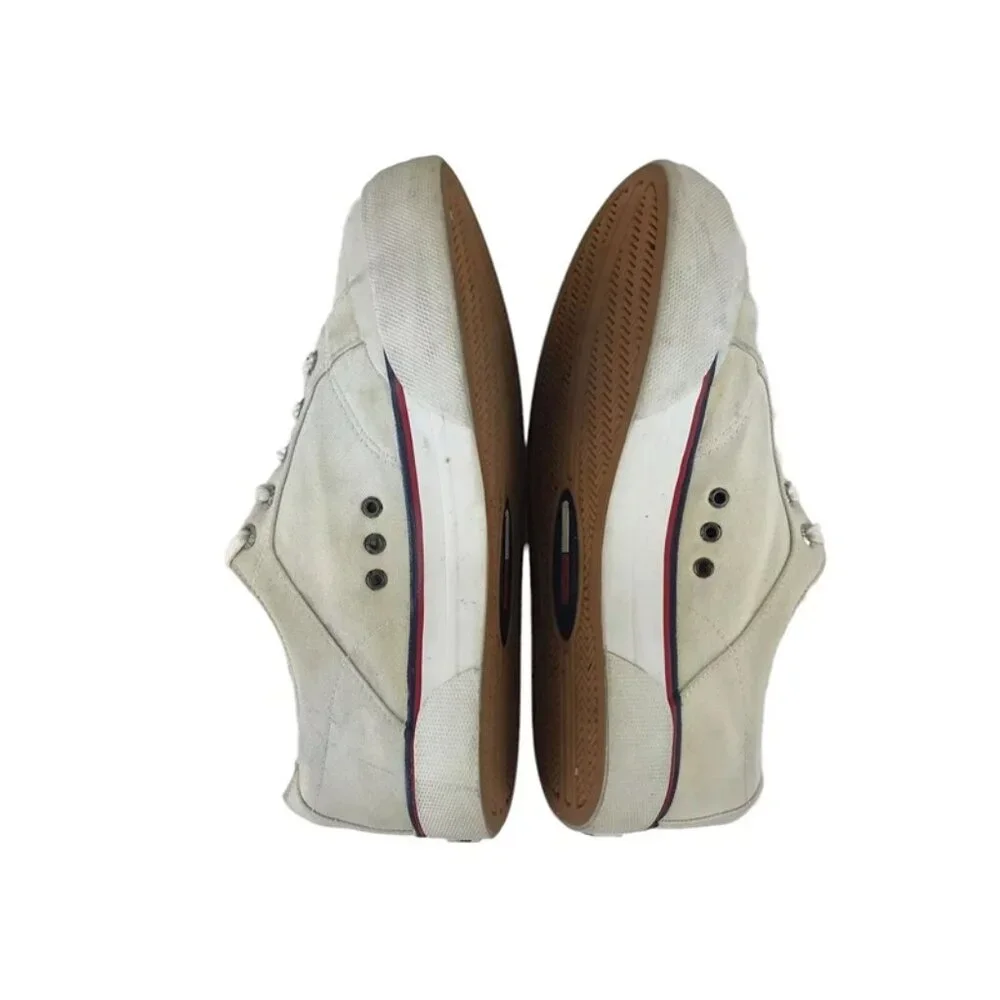 Tommy Hilfiger Mens White H9-CH17 Low Top Lace Up Sneaker‎ Shoes Size US 9M